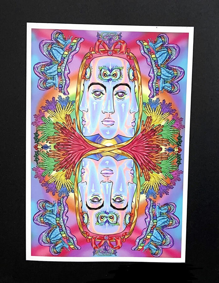 "Chayot Ha Kodesh" by Yuri Tversky, Digital Print, 15.5 x 19.5 inches, $50 + Shipping
