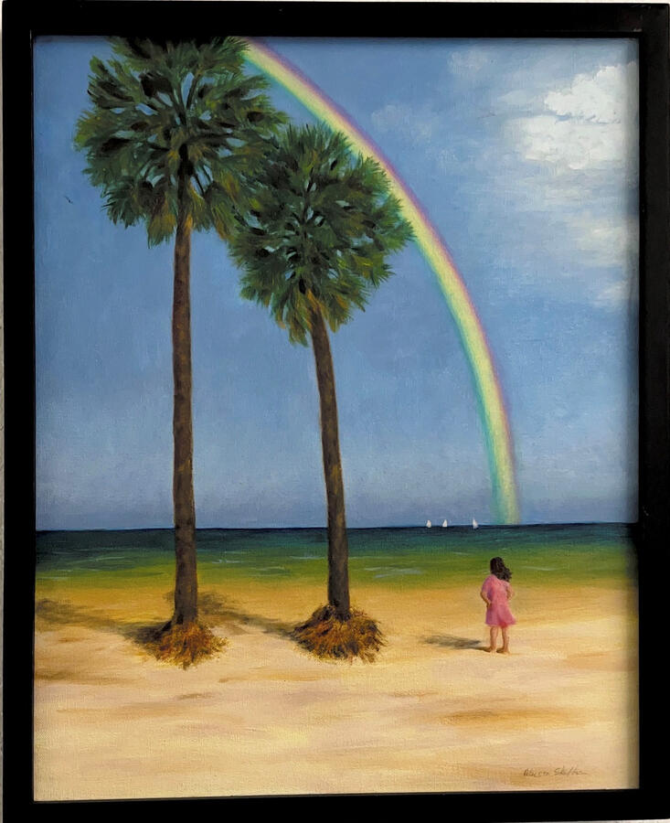 "Everyday Miracles" by Rebecca Skelton, Oil on Canvas, Painting Collection, 21 x 17 inches with frame, $250 + Shipping